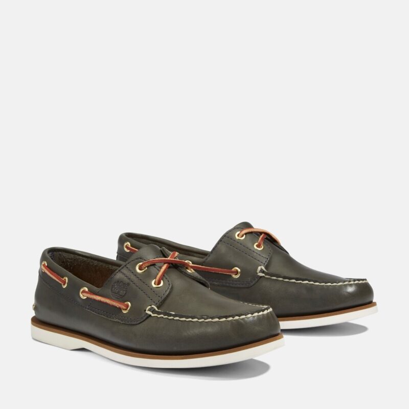 Timberland CLASSIC 2 EYE BOAT Green Men's Moccasins - 2