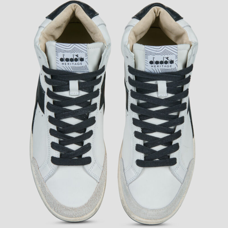 Diadora Prestige High Used Bianco Sneakers alte Uomo - 5