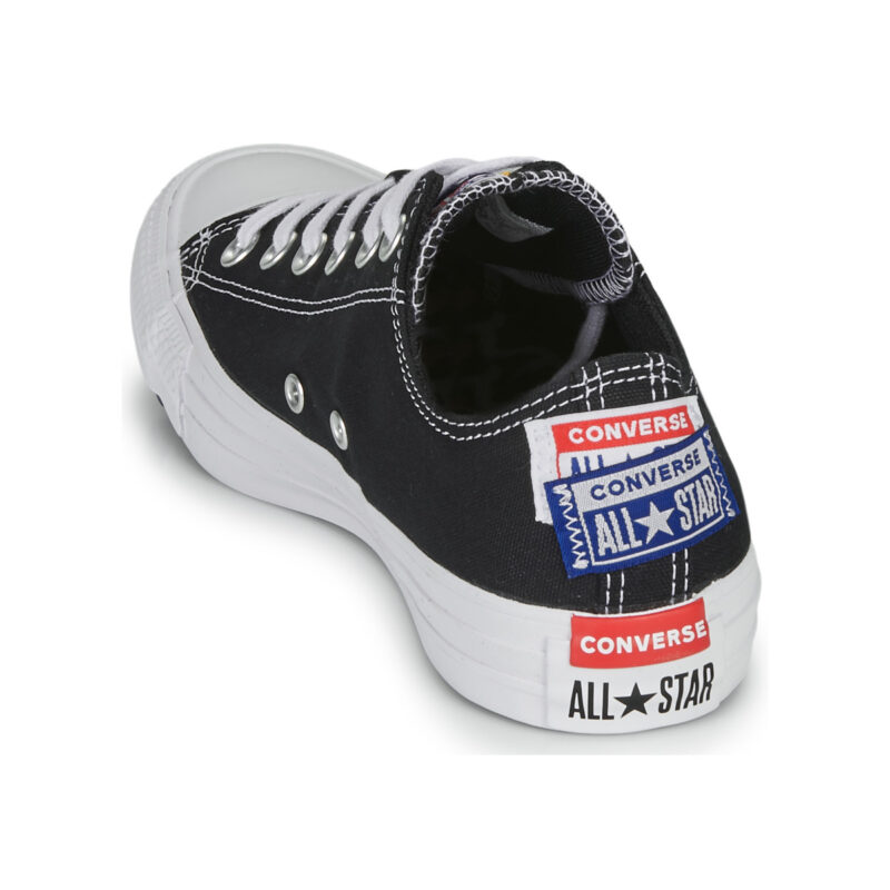 Converse CHUCK TAYLOR ALL STAR LOGO STACKED - OX Nero Sneakers Uomo - 5