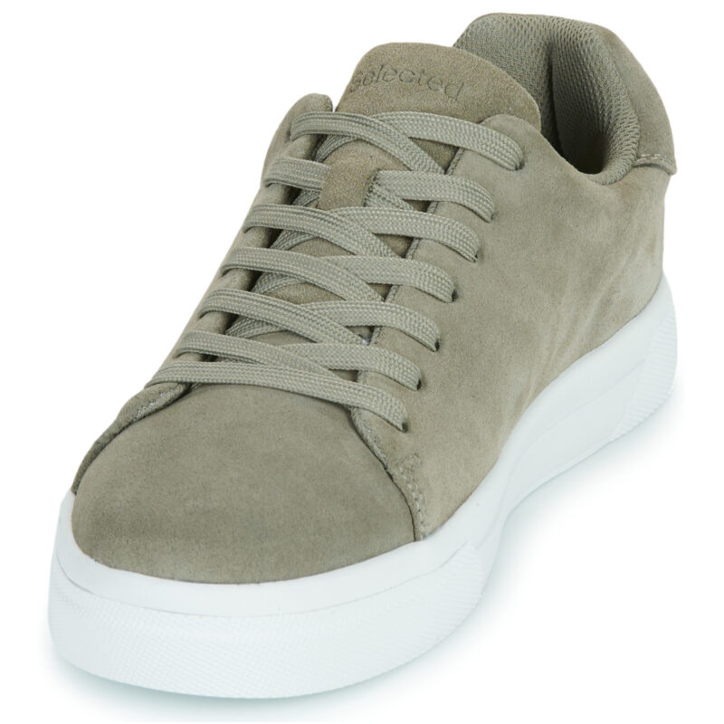 Selected  SLHDAVID CHUNKY SUEDE SNEAKER  Kaki -  Sneakers Uomo - 3