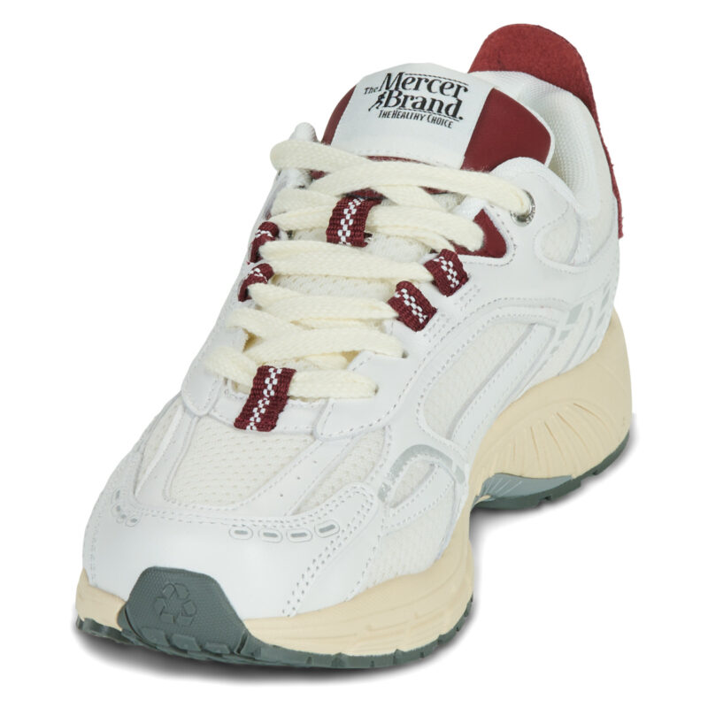 The Mercer Brand The Re-Run Vintage Nappa Wei&szlig; Sneakers Herren - 3
