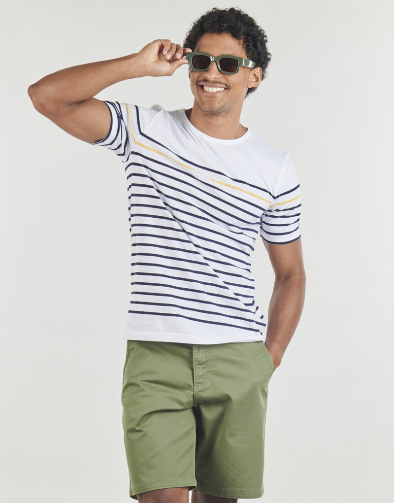 T-shirt Armor Lux REMP White Short Sleeve T-Shirt Men - 2