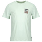Camiseta de manga corta verde para hombre Billabong STAMP SS - 1