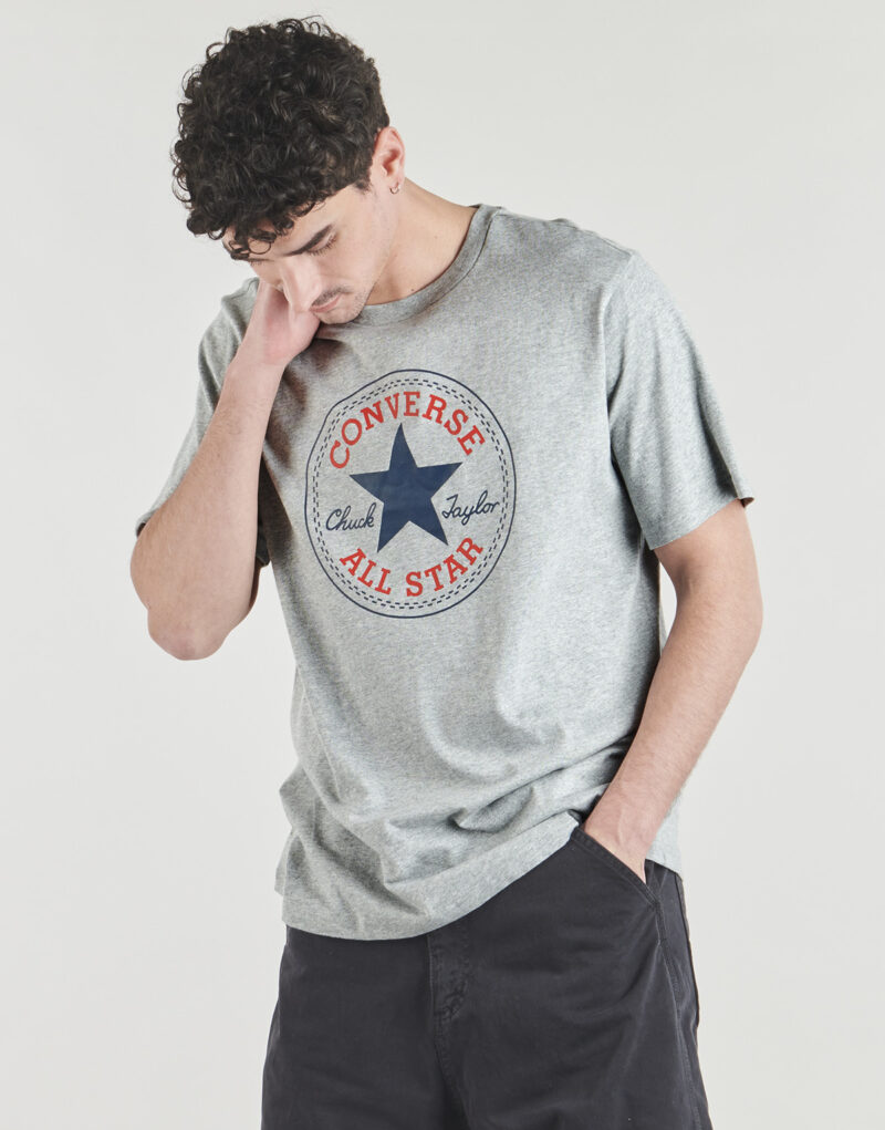 T-shirt Converse CHUCK LOGO TEE Grigio T-shirt maniche corte Uomo - 2
