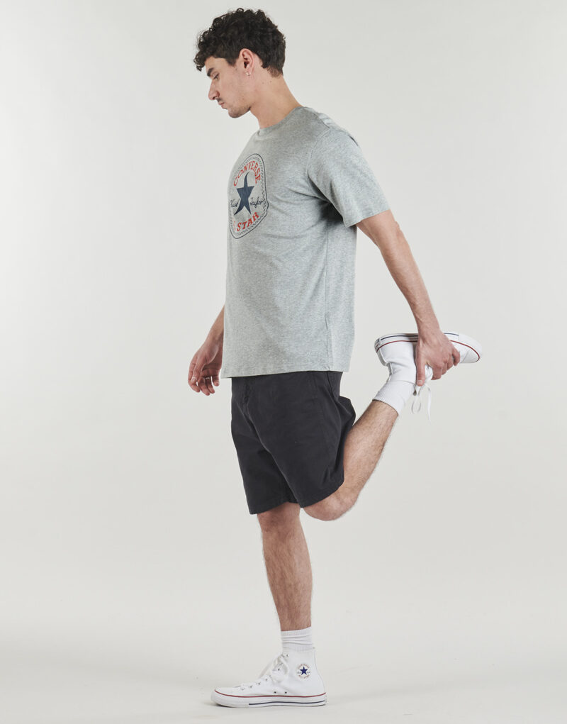 T-shirt Converse CHUCK LOGO TEE Grigio T-shirt maniche corte Uomo - 3
