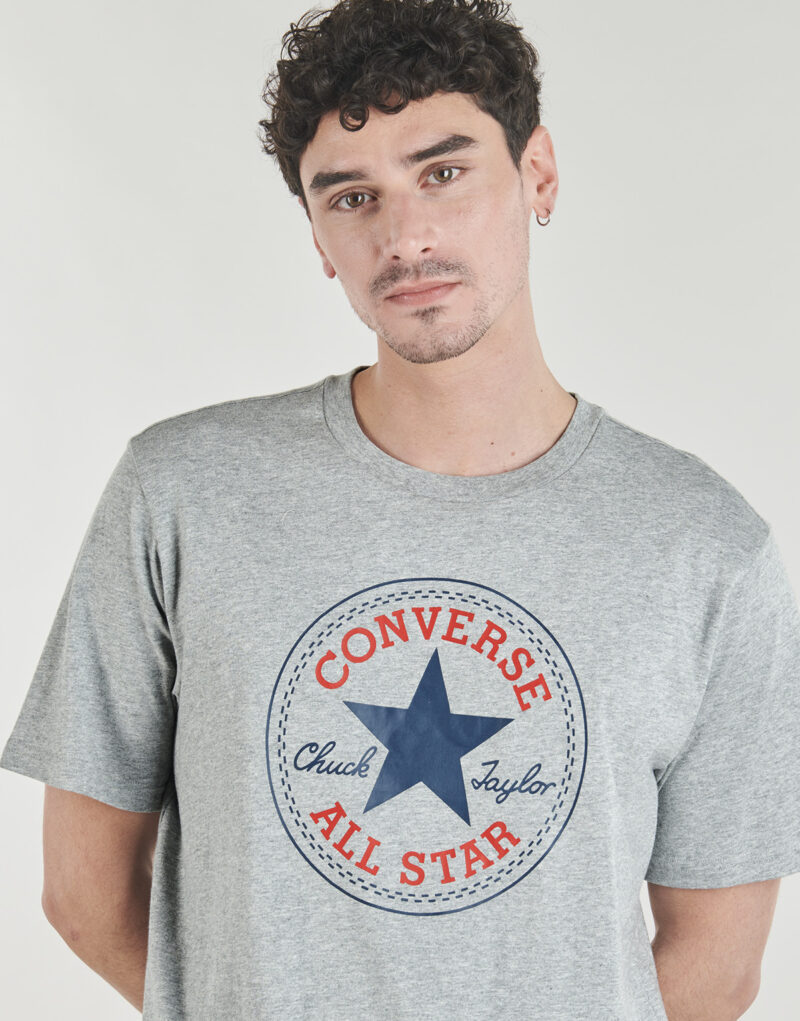 T-shirt Converse CHUCK LOGO TEE Grigio T-shirt maniche corte Uomo - 5