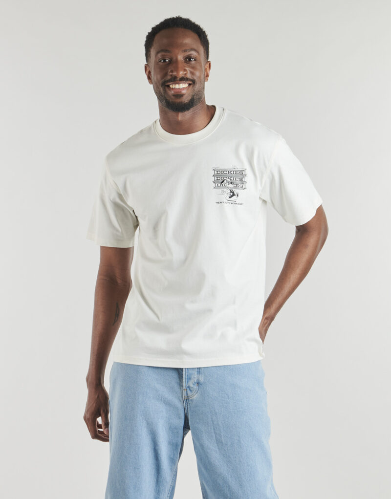 T-shirt Dickies LYNNDYL SS TEE EGRET Bianco T-shirt maniche corte Uomo - 2