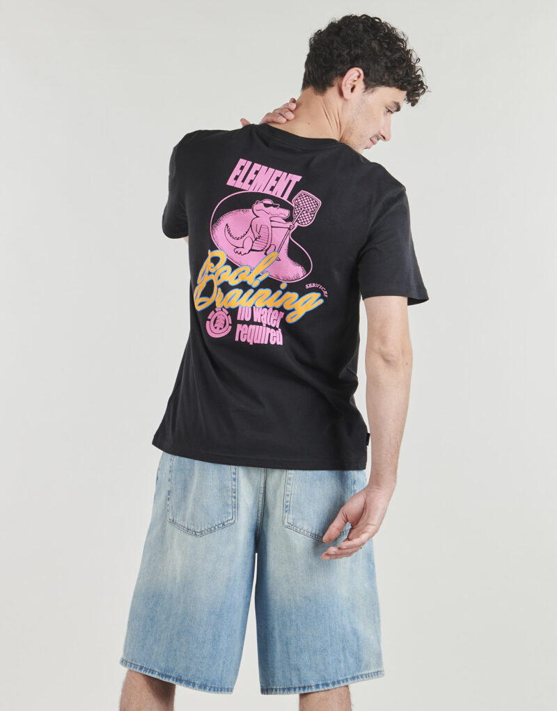 T-shirt Element POOL DRAINING SS Nero T-shirt maniche corte Uomo - 2