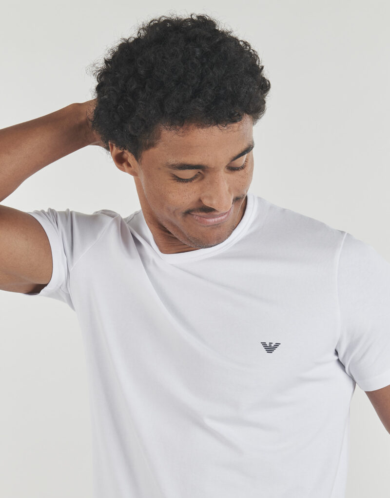T-shirt Emporio Armani EM000392 PACK DE 2 Bianco T-shirt maniche corte Uomo - 5