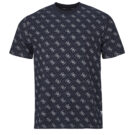 T-shirt Guess CN SS JACQUARD 4G KNIT TOP Marine T-shirt maniche corte Uomo - 1