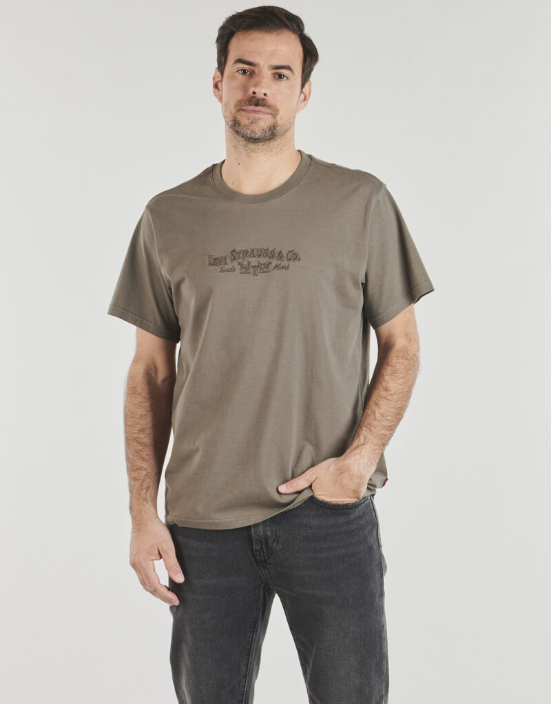 T-shirt Levis SS RELAXED FIT TEE Kaki T-shirt maniche corte Uomo - 2