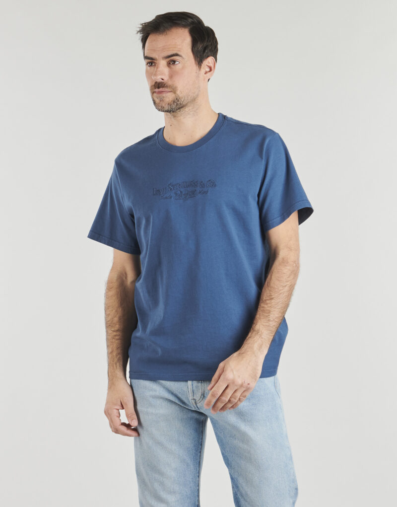 T-shirt Levis SS RELAXED FIT TEE Blu T-shirt maniche corte Uomo - 2
