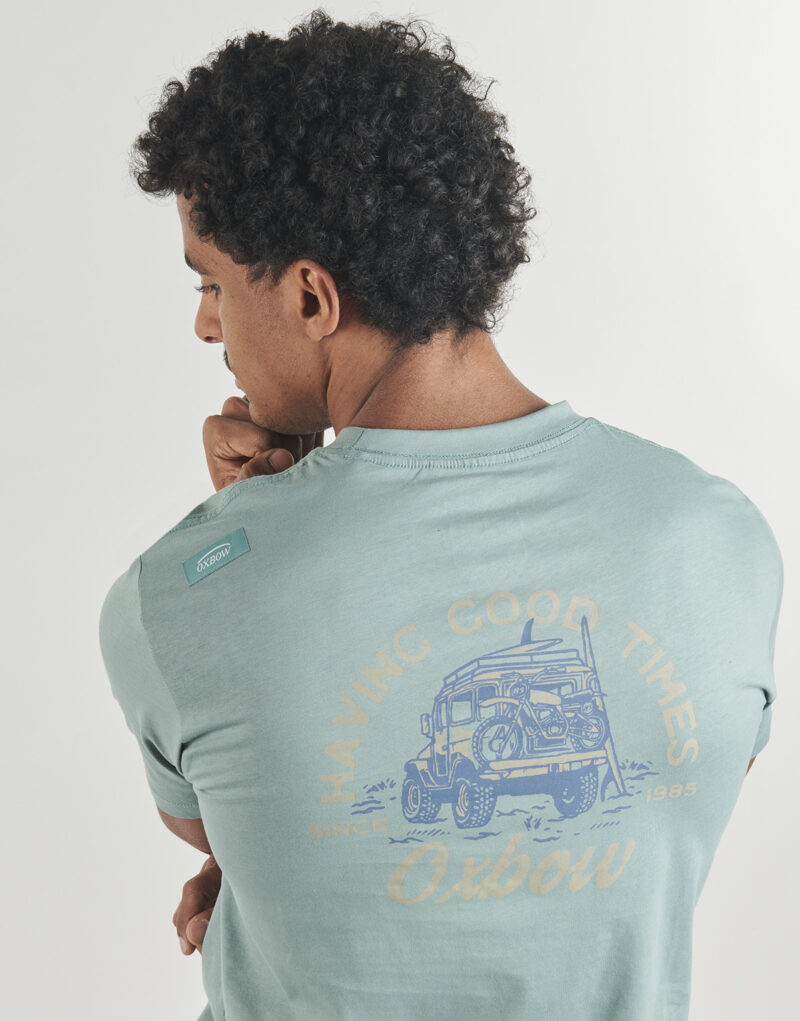 T-shirt  Oxbow  S1WEEKENDER  Blu T-shirt maniche corte Uomo - 5
