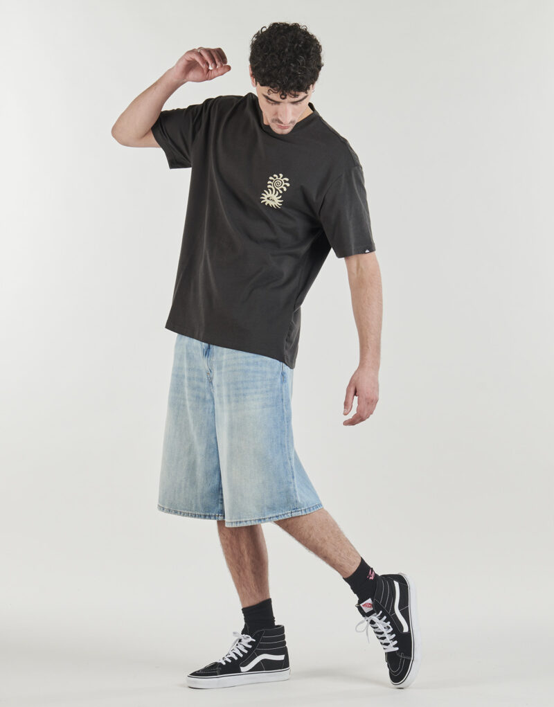 T-shirt Quiksilver EVO BLOSSOM OF PEACE Marrone T-shirt maniche corte Uomo - 4