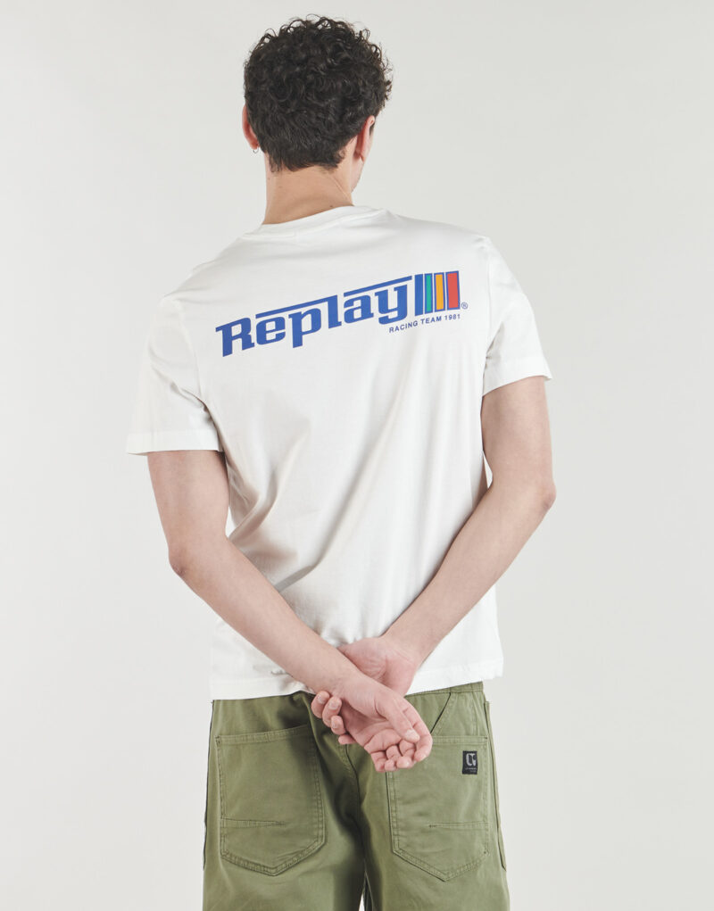 Replay T-Shirt &ndash; Wei&szlig;es Herren-T-Shirt mit kurzen &Auml;rmeln &ndash; Gr&ouml;&szlig;e 2