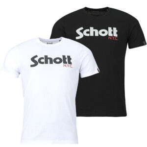 Herren T-Shirt Schott TS PK LOGO Mehrfarbig Schott 3417751860970