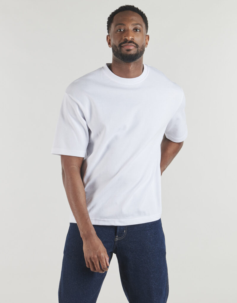 T-Shirt Selected SLHLOOSEOSCAR SS O-NECK TEE Wei&szlig; Kurzarm T-Shirt Herren - 2