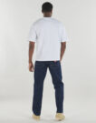 T-Shirt Selected SLHLOOSEOSCAR SS O-NECK TEE Wei&szlig; Kurzarm T-Shirt Herren - 4