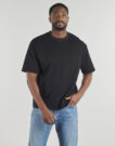 T-Shirt Selected SLHLOOSEOSCAR SS O-NECK TEE Schwarz Kurzarm-T-Shirt Herren - 2
