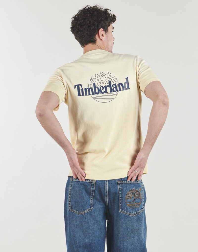 T-shirt Timberland SUNFADED BACK TREE LOGO GRAPHIC HW TEE Giallo T-shirt maniche corte Uomo - 2