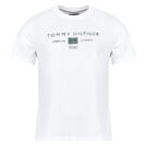 T-shirt Tommy Hilfiger BRAND LOVE MONO STACK TEE Bianco T-shirt maniche corte Uomo - 1