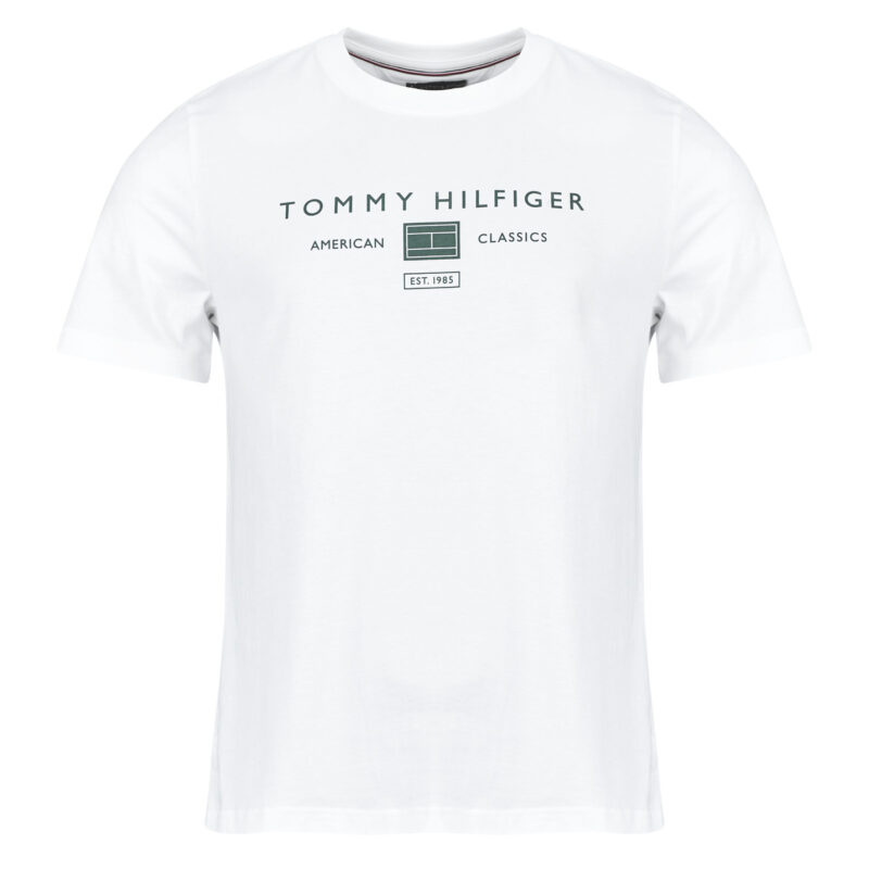 T-shirt Tommy Hilfiger BRAND LOVE MONO STACK TEE Bianco T-shirt maniche corte Uomo - 1