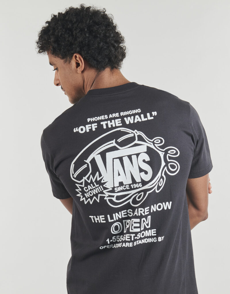T-shirt Vans HOT LINES SS TEE Black Short sleeve T-shirt Man - 5