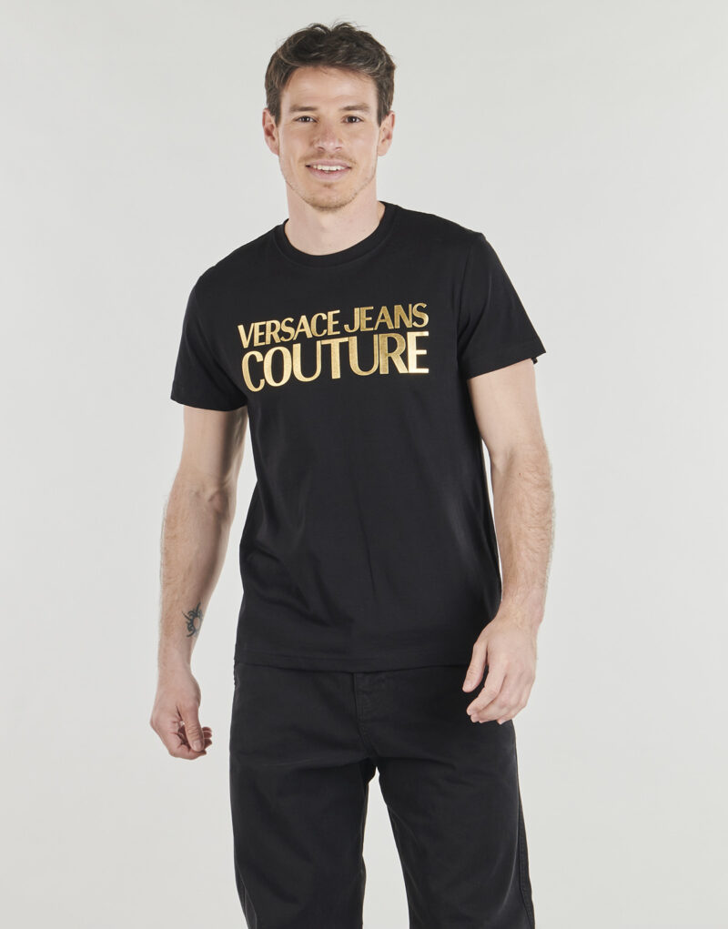 T-shirt Versace Jeans Couture 80GAHT00 Nero T-shirt maniche corte Uomo - 2