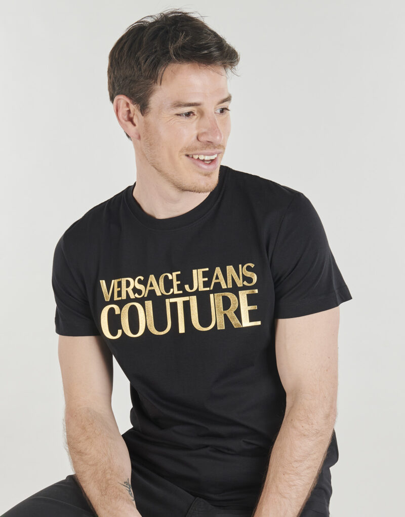 T-shirt Versace Jeans Couture 80GAHT00 Nero T-shirt maniche corte Uomo - 5