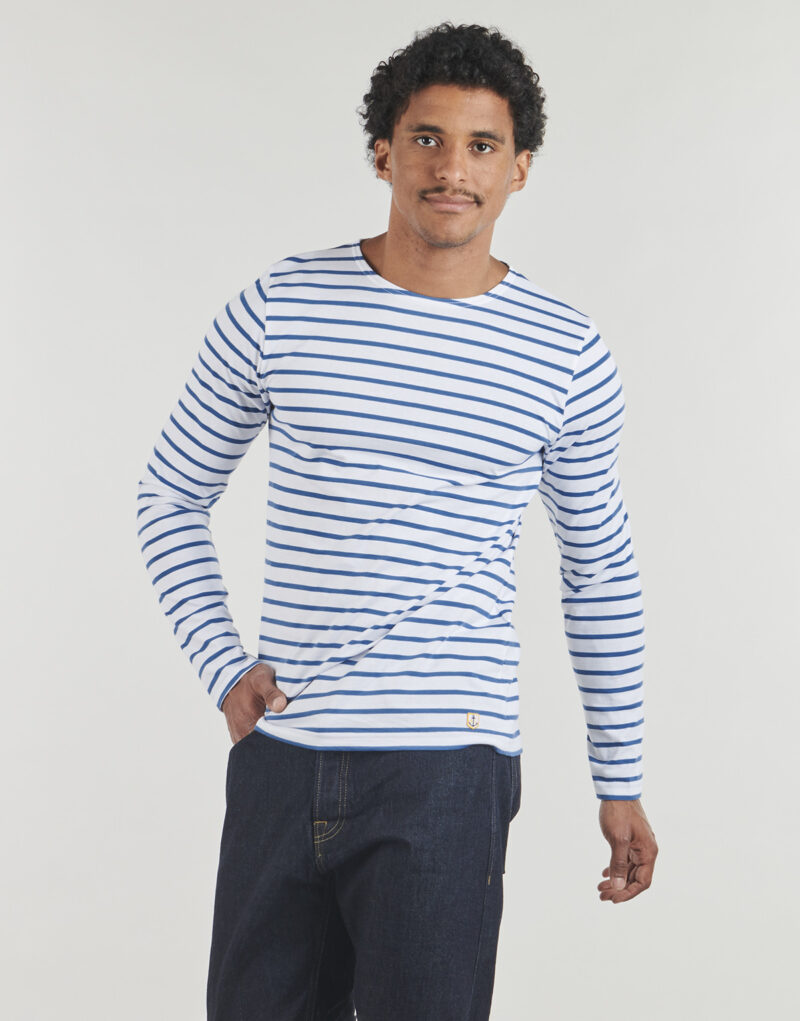 T-shirts a maniche lunghe Armor Lux PLOZEVET Marine T-shirts a maniche lunghe Uomo - 2
