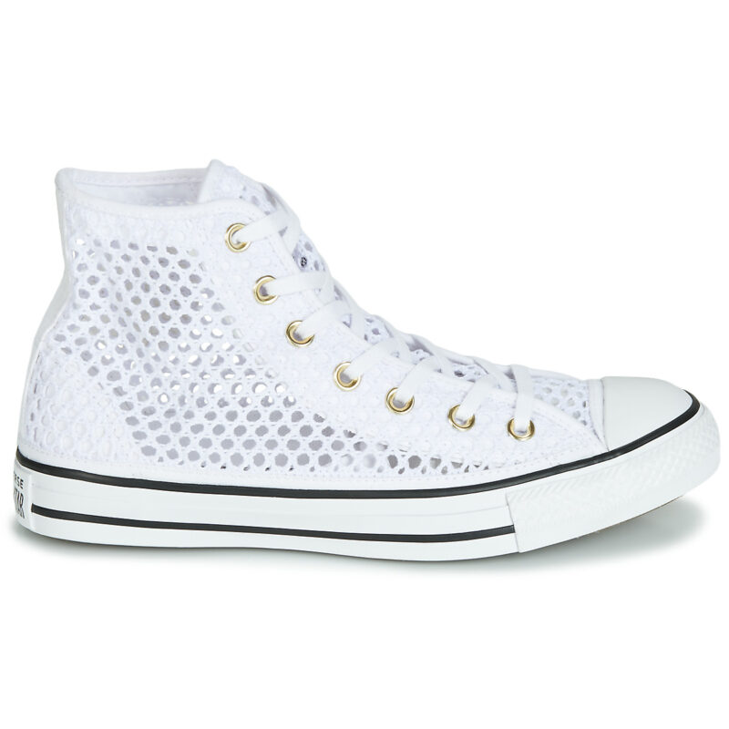 Converse CHUCK TAYLOR ALL STAR HANDMADE CROCHET HI Bianco Sneakers alte Donna - 2