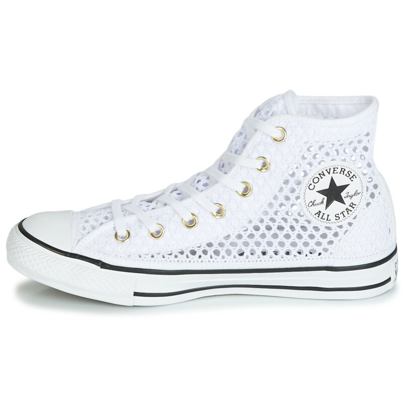Converse CHUCK TAYLOR ALL STAR HANDMADE CROCHET HI Bianco Sneakers alte Donna - 4