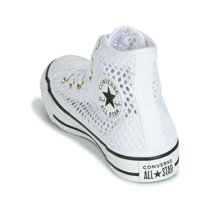 Converse CHUCK TAYLOR ALL STAR HANDMADE CROCHET HI Bianco Sneakers alte Donna - 5