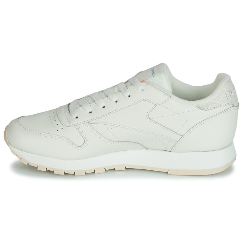 Reebok Classic CL LTHR Beige Sneakers basse Donna - 4