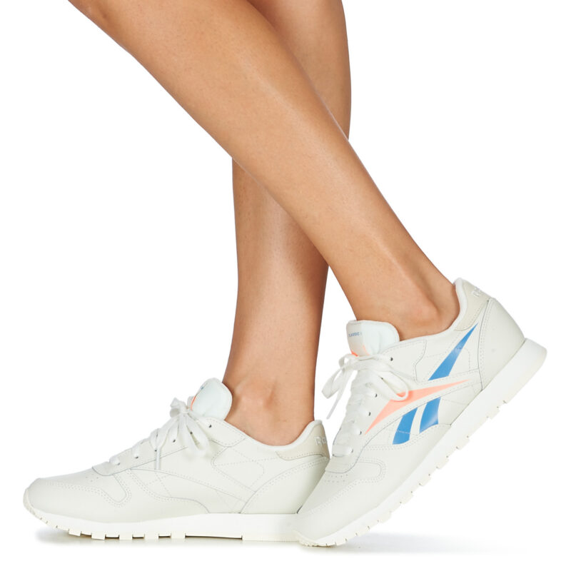 Reebok Classic CL LTHR Beige Sneakers basse Donna - 8