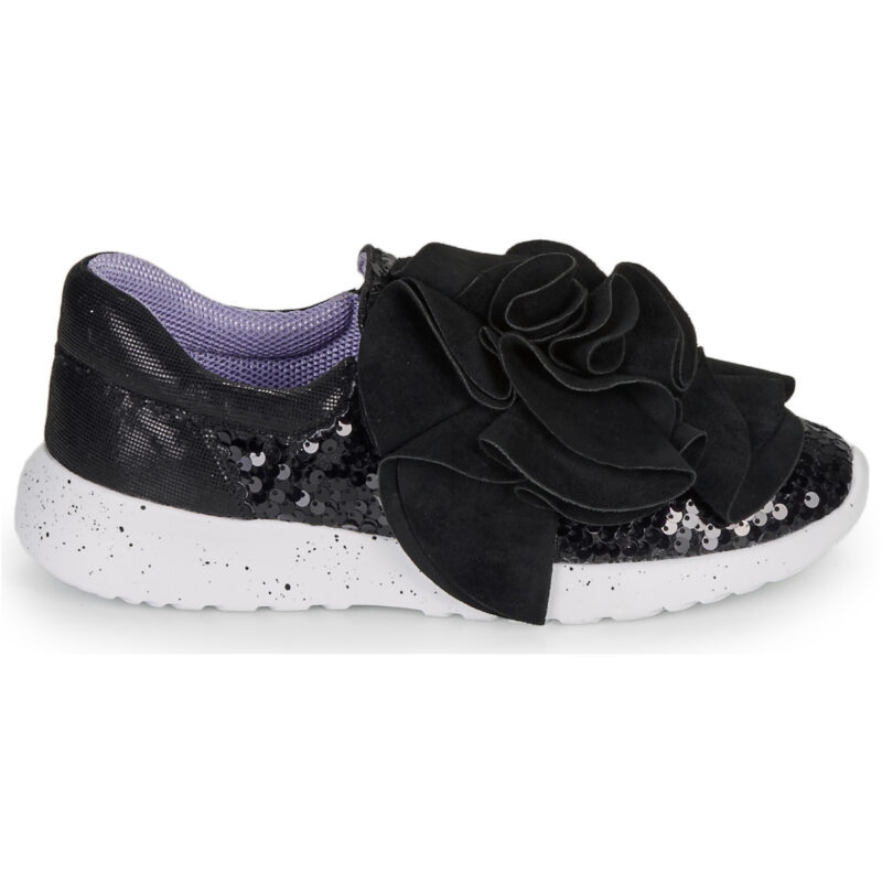 Irregular Choice Zapatillas bajas negras RAGTIME RUFFLES para mujer - 2