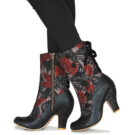 Irregular Choice Botines negros para mujer REINETTE - Talla 8