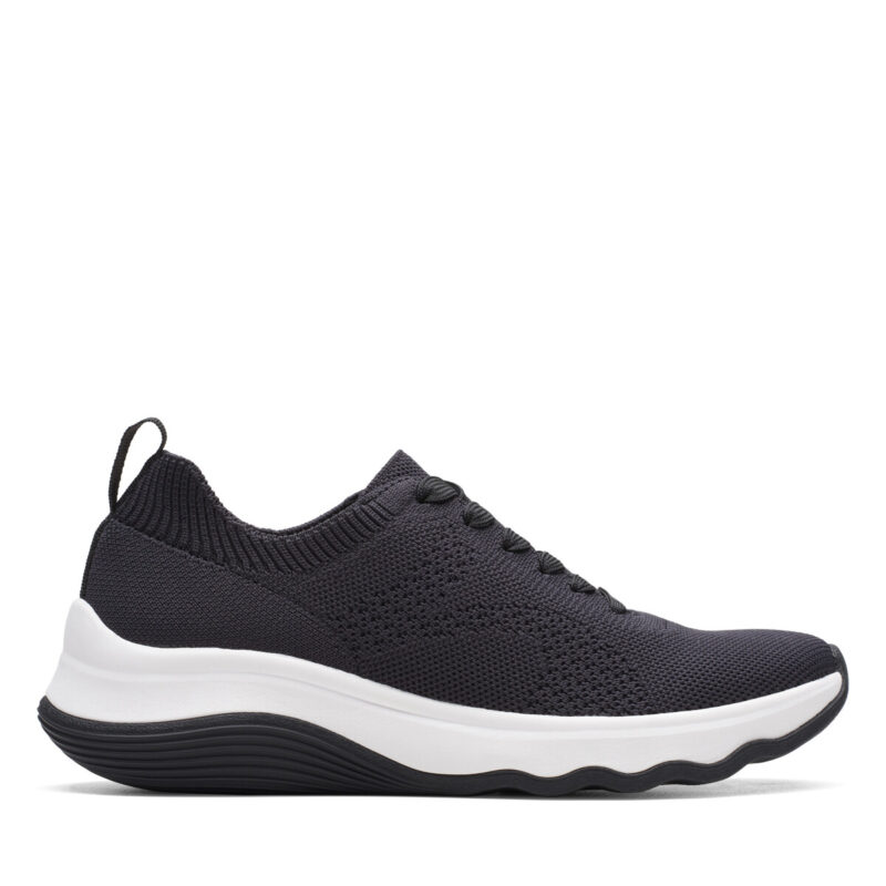 Clarks Baskets basses noires CIRCUIT TIE pour femmes - 2