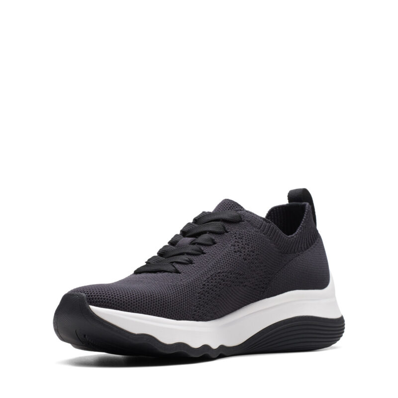 Clarks Baskets basses noires CIRCUIT TIE pour femmes - 6