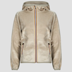 Felpa  K-Way  LILY VELOUR POLAR DOUBLE REVERSIBLE  Beige Felpe Donna
