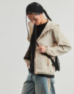 Felpa K-Way LILY VELOUR POLAR DOUBLE REVERSIBLE Beige Felpe Donna - 3