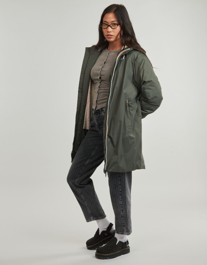 Giubbotto K-Way LE VRAI 4.0 EIFFEL EAST ORSETTO Kaki Giubbotti Donna - 5