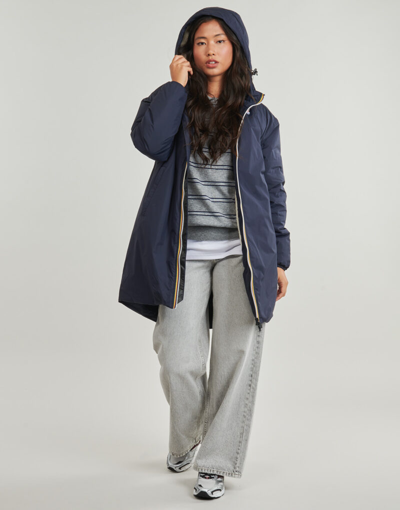 Parka  K-Way  LE VRAI 4.0 EIFFEL EAST ORSETTO  Blu -   Parka Donna - 4
