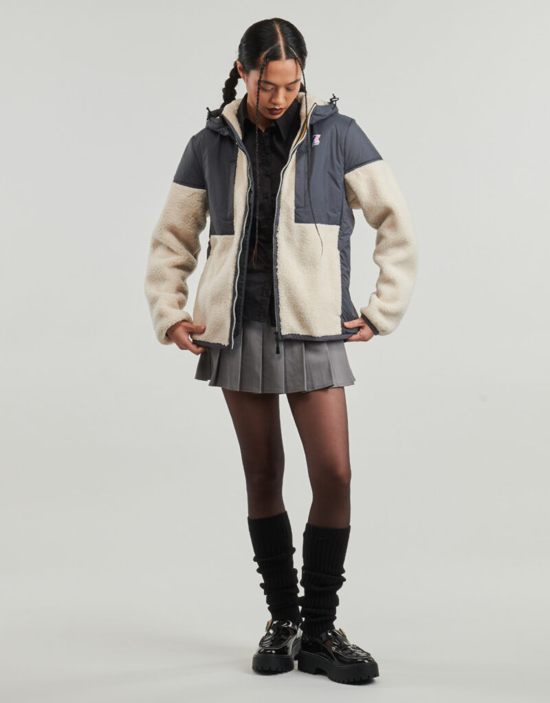 Giubbotto K-Way LE VRAI 4.0 SAMSON ORSETTO Grigio Giubbotti Donna - 2
