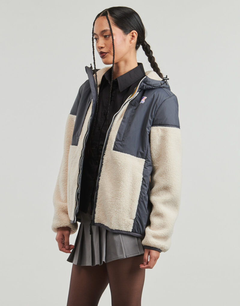 Giubbotto K-Way LE VRAI 4.0 SAMSON ORSETTO Grigio Giubbotti Donna - 3