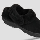 Crocs Cls Unfurgettable Sueded Clog Nero Pantofole Donna - 4