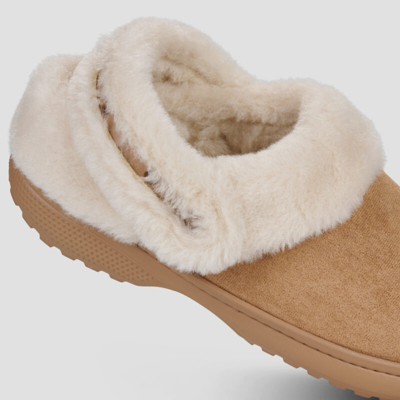 Crocs Cls Unfurgettable Sueded Clog Marrone Pantofole Donna - 4