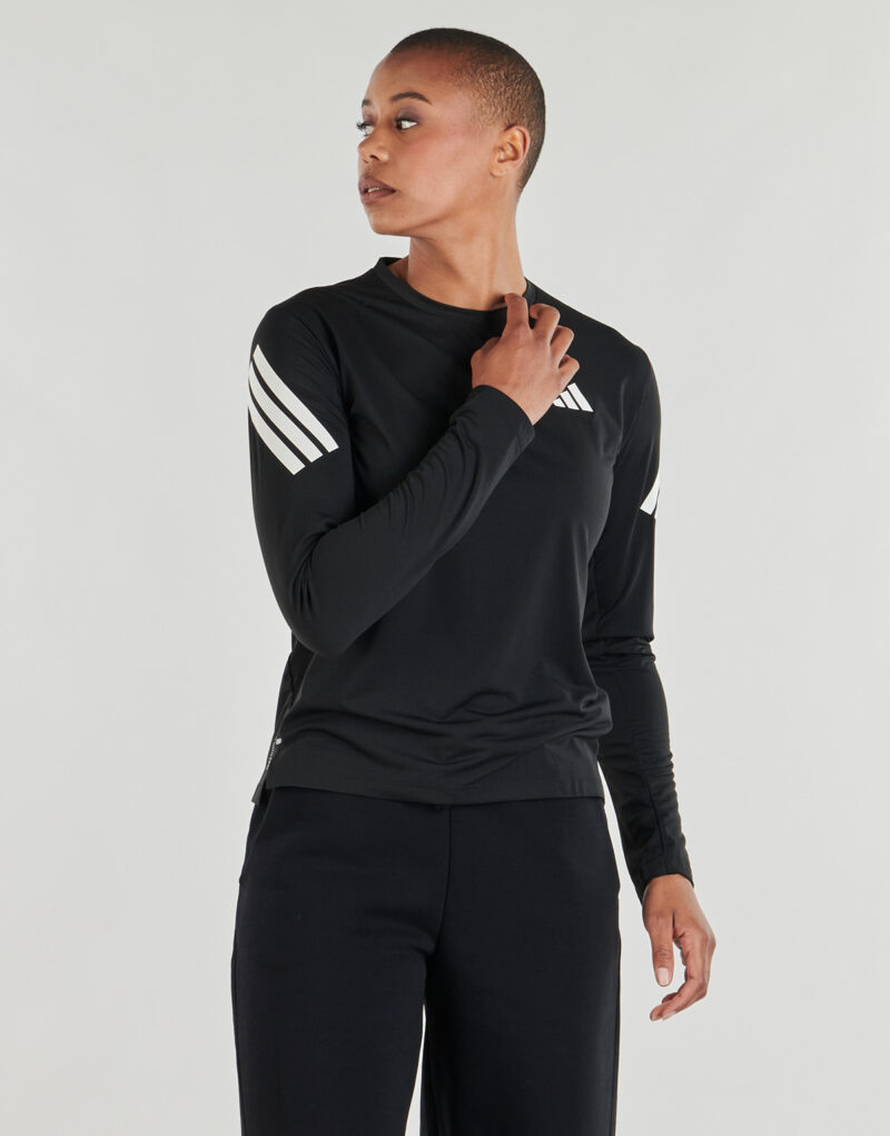 T-shirts a maniche lunghe adidas 0 Nero T-shirts a maniche lunghe Donna - 2