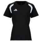 T-shirt de football adidas noir &agrave; manches courtes pour femme - Taille 1