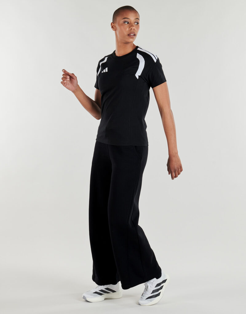 T-shirt de football adidas noir &agrave; manches courtes pour femme - Taille 3